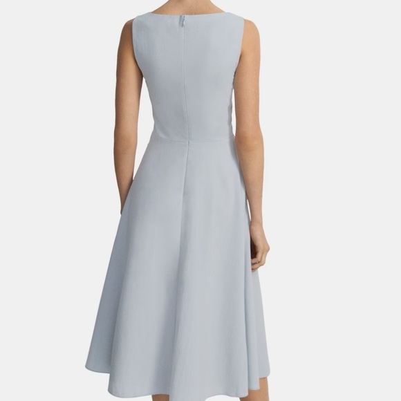 Theory Cutout Midi Dress in Crisp Poly $395!! NWT - Picture 2 of 5